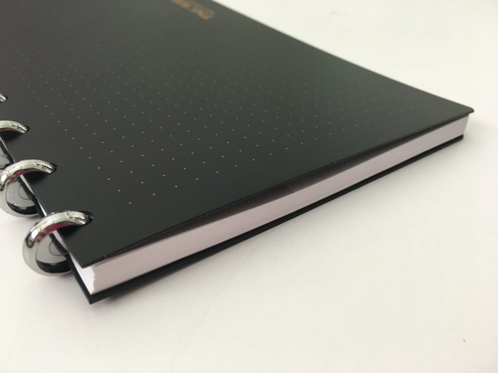 thinkers notebook dot grid lined bright white app student corporate discbound aluminium rings poly cover pros and cons review all about planners_24