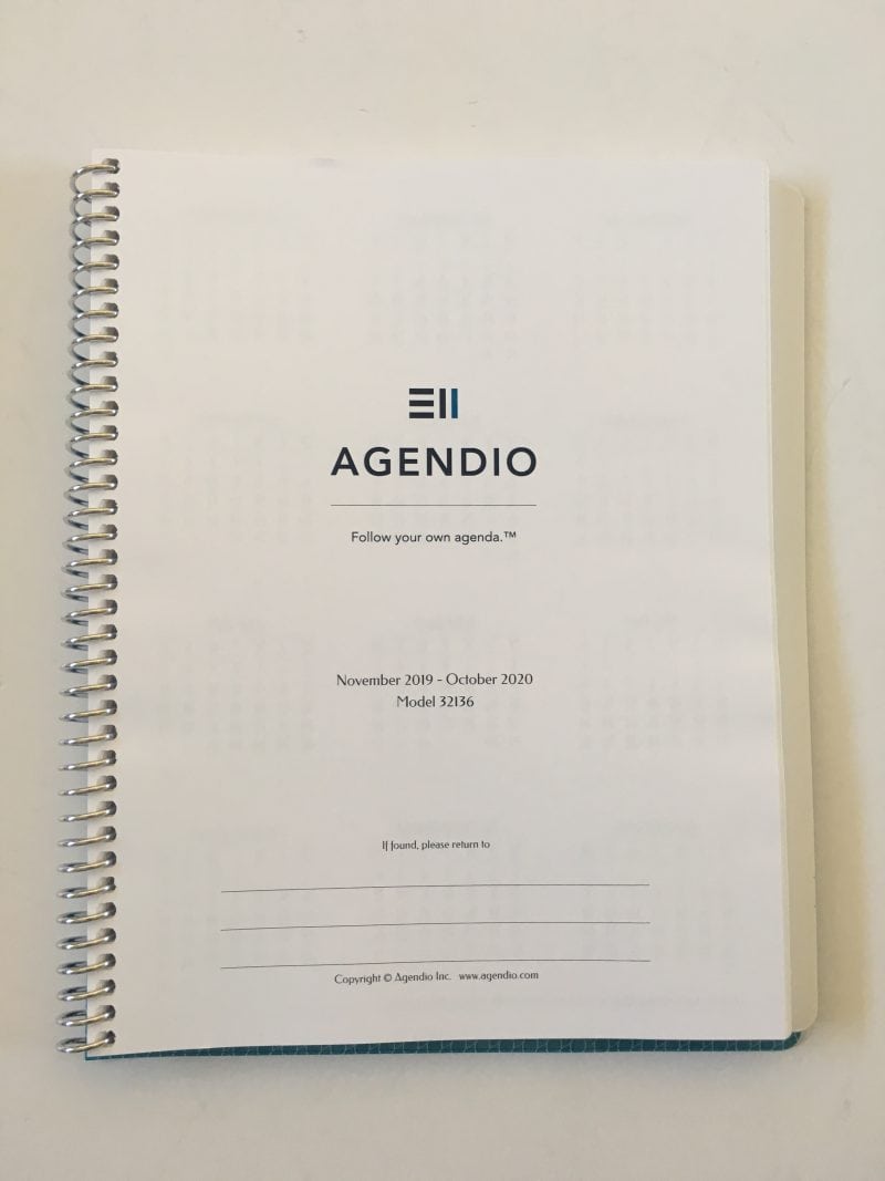 Agendio custom monthly planners review hardcover a5 versus 7 x 9 coil
