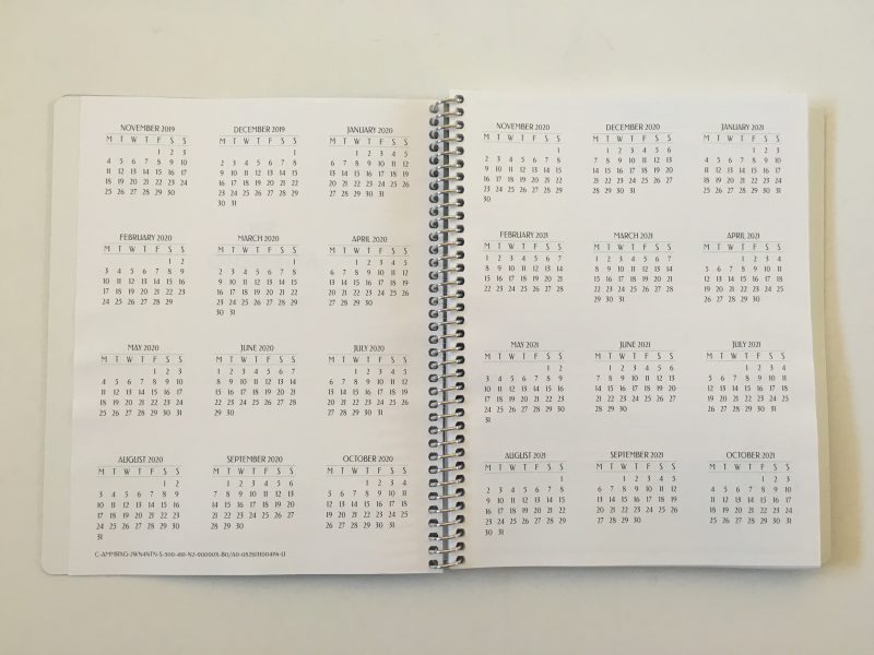 Agendio custom monthly planners review hardcover a5 versus 7 x 9 coil