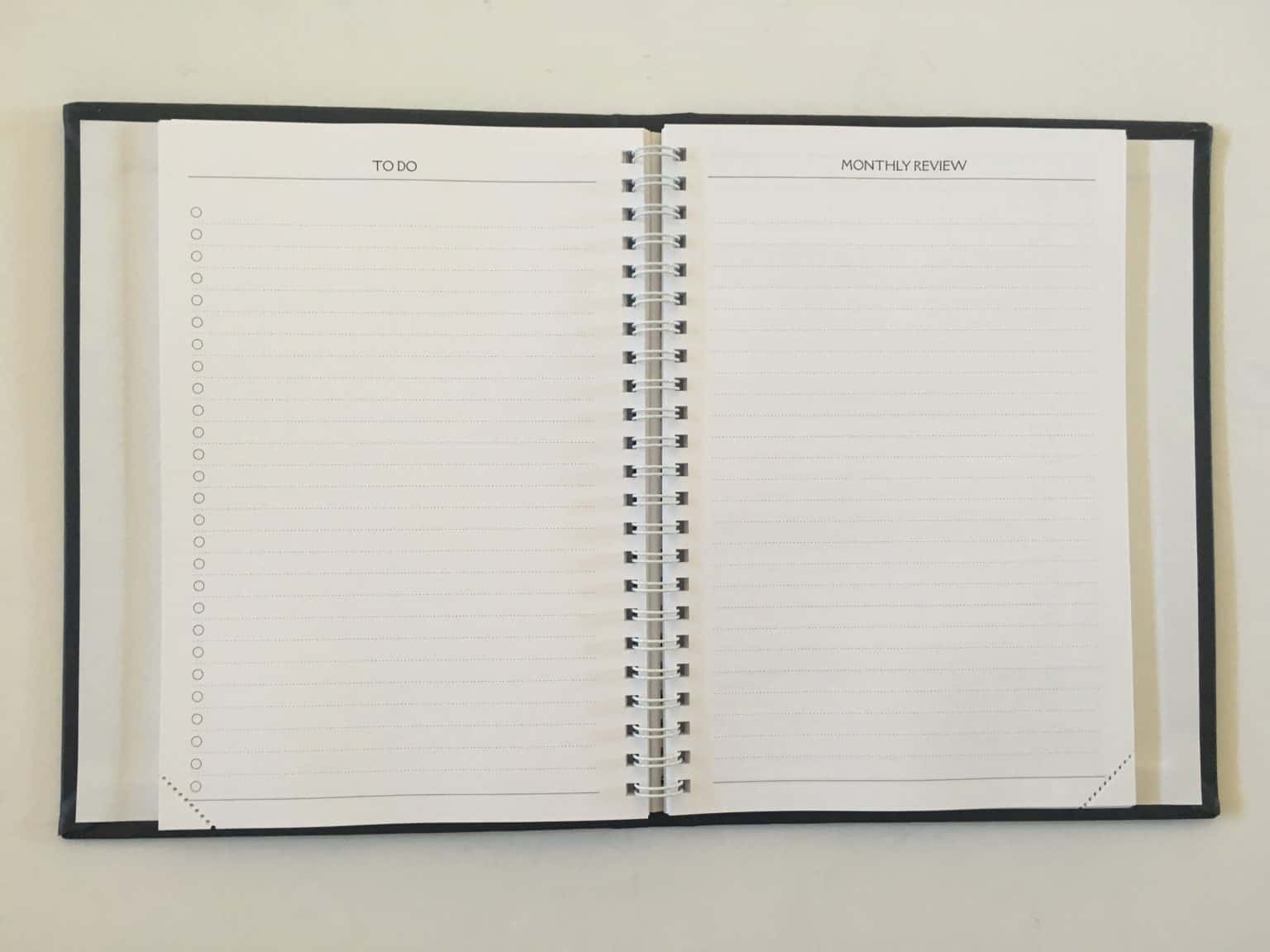 Agendio custom monthly planners review hardcover a5 versus 7 x 9 coil