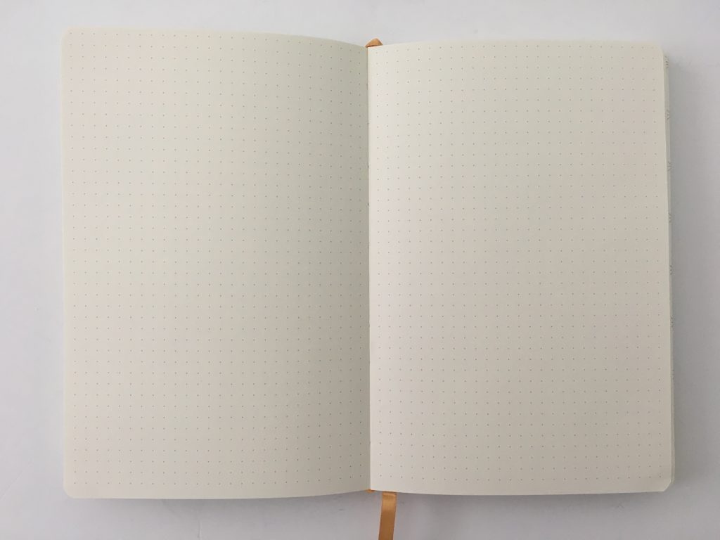 Miliko dot grid notebook review pros and cons pen testing pretty sewn bound bujo classy white cover 5mm dot grid white amazon pen testing paper quality_06