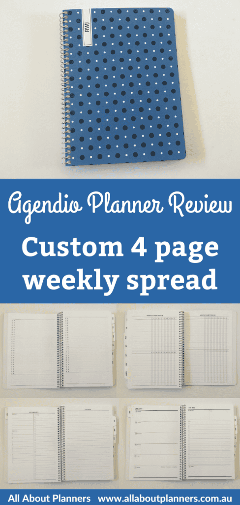 Agendio 5.5″ Wide x 8″ High Weekly Planner Review (Custom Planner ...