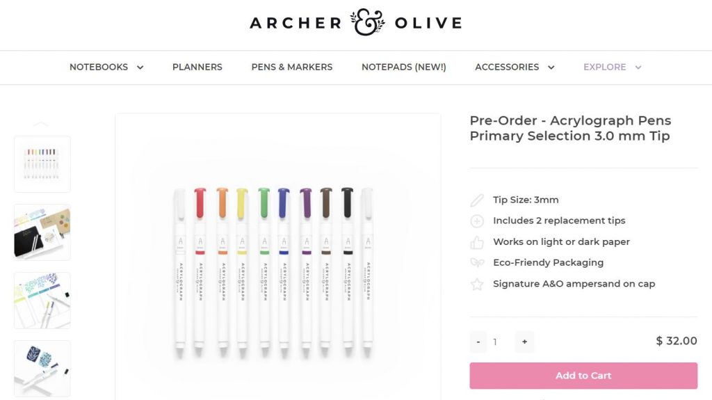 archer and olive autograph pens highlighters neutral planning supplies not neon bright or pastel