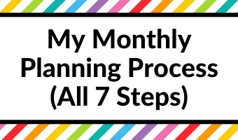 monthly planning process 7 steps tips inspiration ideas all about planners simple quick easy habit tracker weekly planner organization