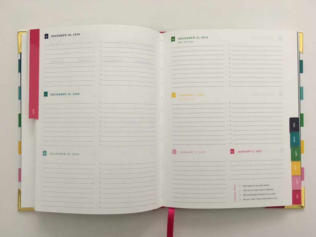 Emily ley weekly planner review pros and cons video rainbow horizontal monday start hardbound is it worth the cost video flipthrough all about planners_29