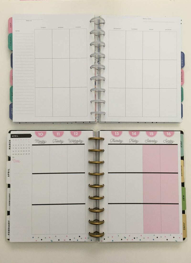Maggie Holmes day to day planner discbound vertical weekly minimalist similar alternative to mambi happy planner floral_29