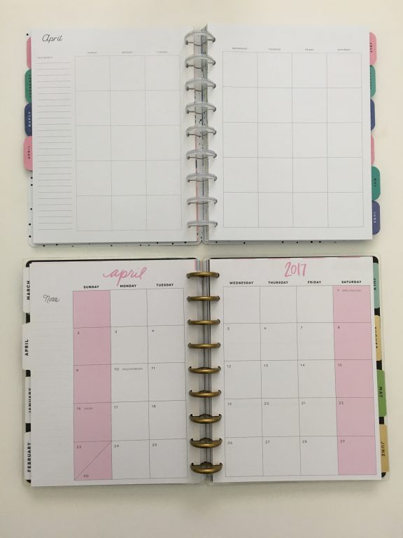 Maggie Holmes day to day planner discbound vertical weekly minimalist similar alternative to mambi happy planner floral_30