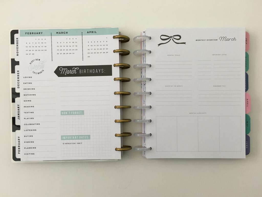 Maggie Holmes day to day planner discbound vertical weekly minimalist similar alternative to mambi happy planner floral_34