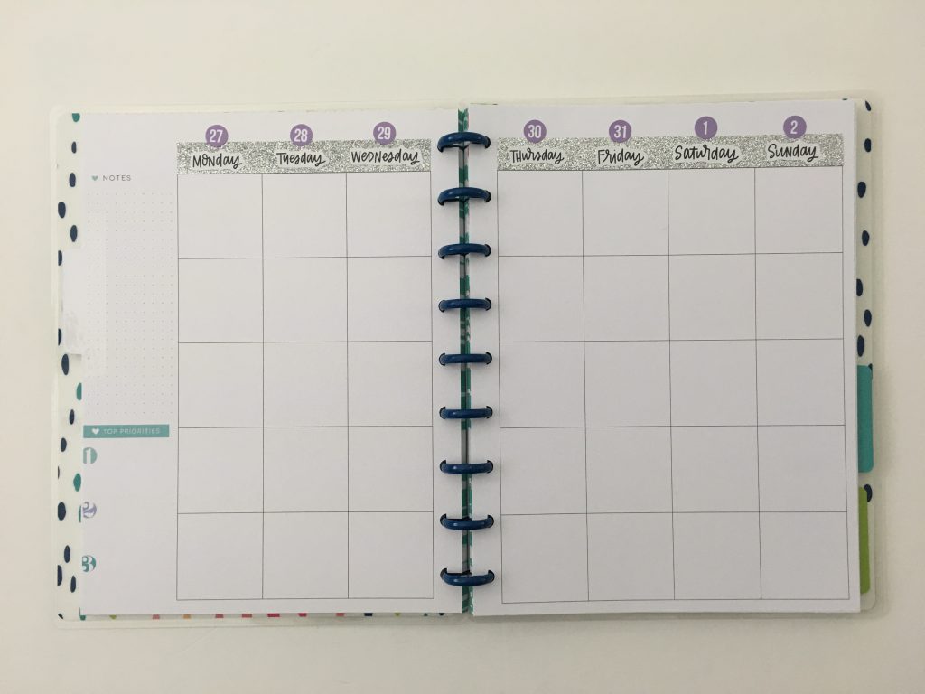 converting mambi happy planner monthly calendar into weekly dot marker glitter washi carpe diem sticker simple minimaliat_01