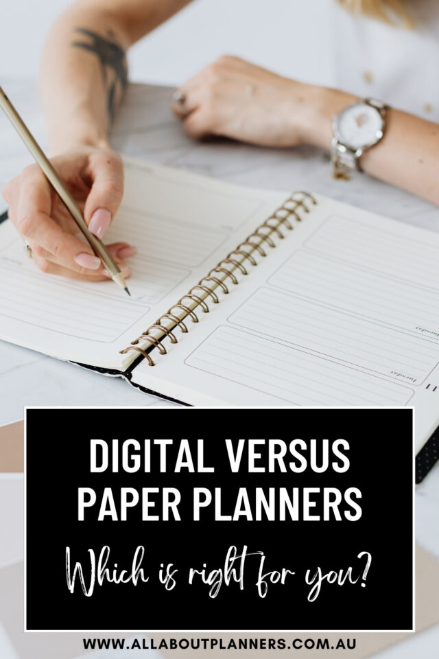 digital or paper planner which is better should you use a paper planner diary agenda organizer bullet journal versus spreadsheets for time management