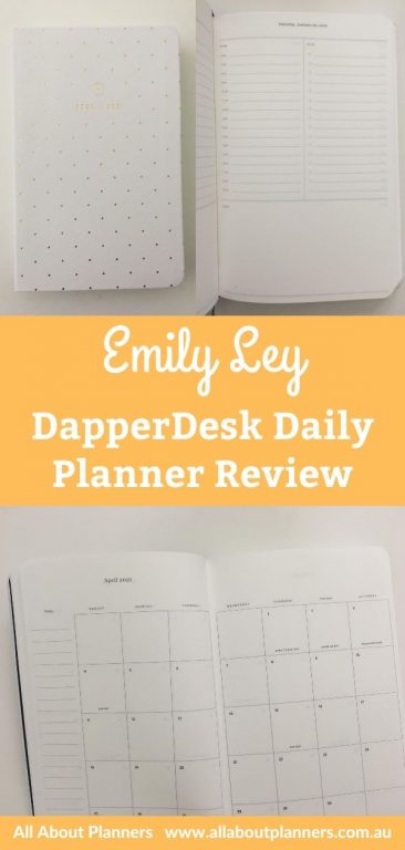 emily ley dapperdesk daily planner review pros and cons day to a page 2 page monthly calendar