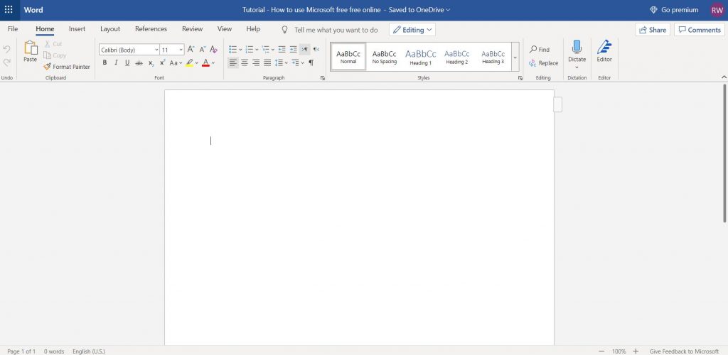how to use microsoft word for free online