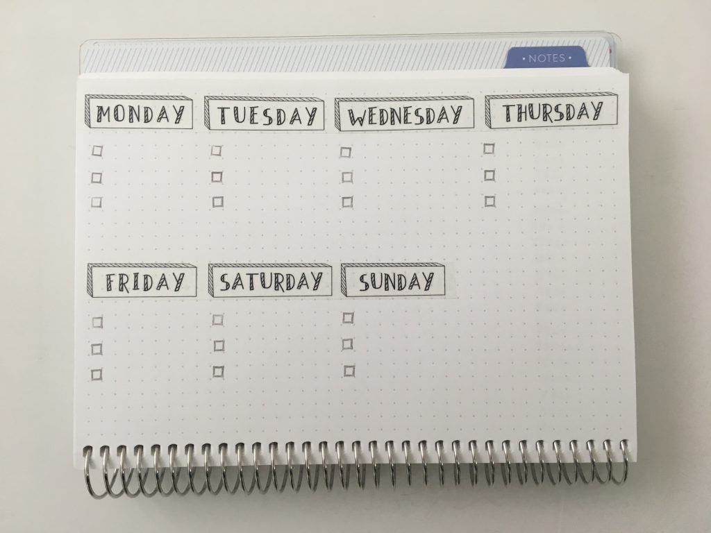 washi tape days of the week simple minimalist bullet journal bujo best washi essential must have functional all about planners recommendation