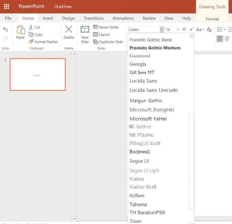 what fonts can i use in microsoft 365 free version