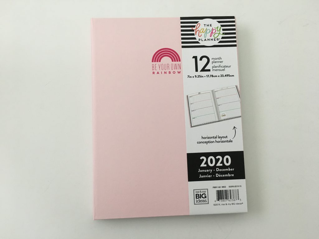 Happy Planner book bound weekly review horizontal pastel colorful lay flat classic size hardcover monday start video flipthrough_01