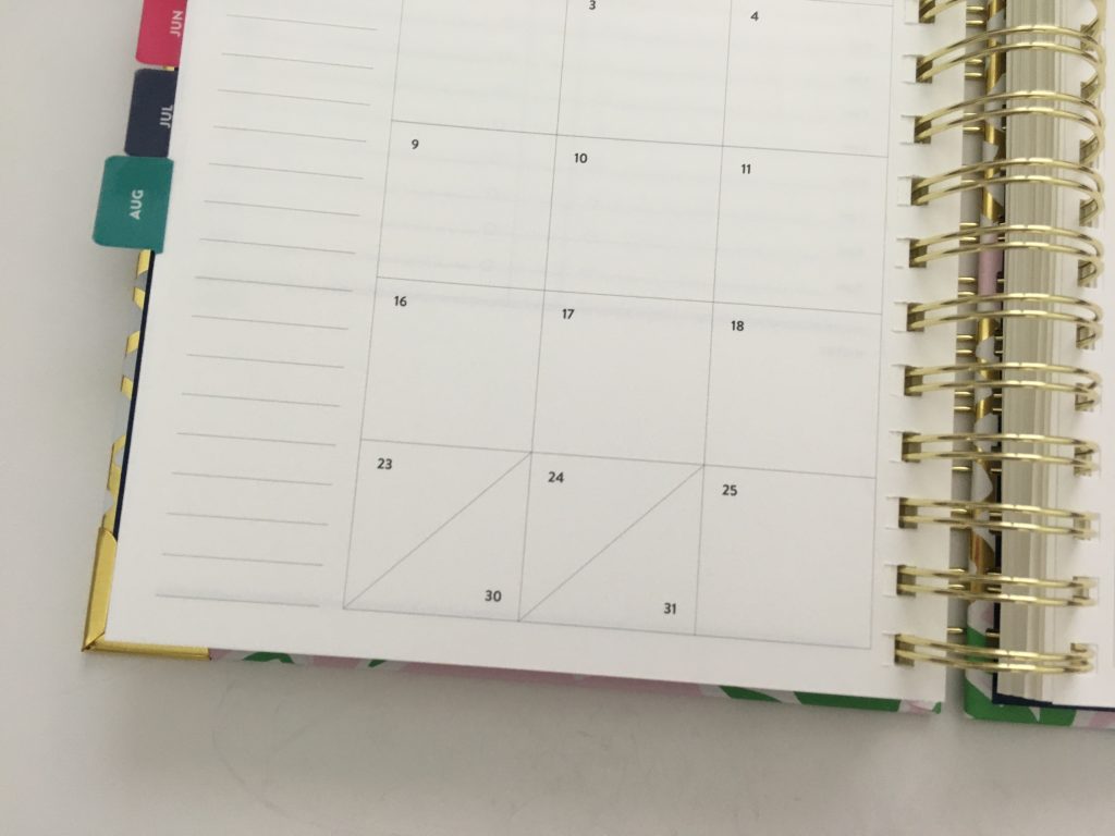emily ley simplified planner daily day to a page layout tabs gold foil pineapple schedule 6am to 9pm hourly rainbow_27