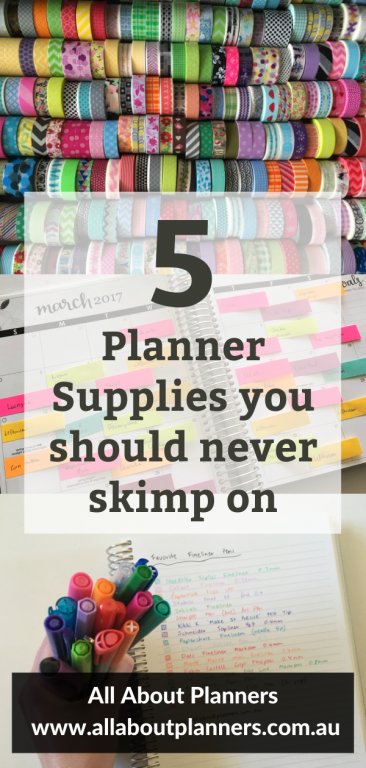 planner supplies you should never skimp on worth the investment spending more money washi tape post it note sticky notes inkjoy pens stationery reviews all about planners