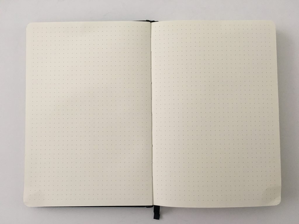 Lemome dot grid notebook bullet journal 5mm grid review pros and cons pen testing sewn bound a5 pen loop hardcover_08