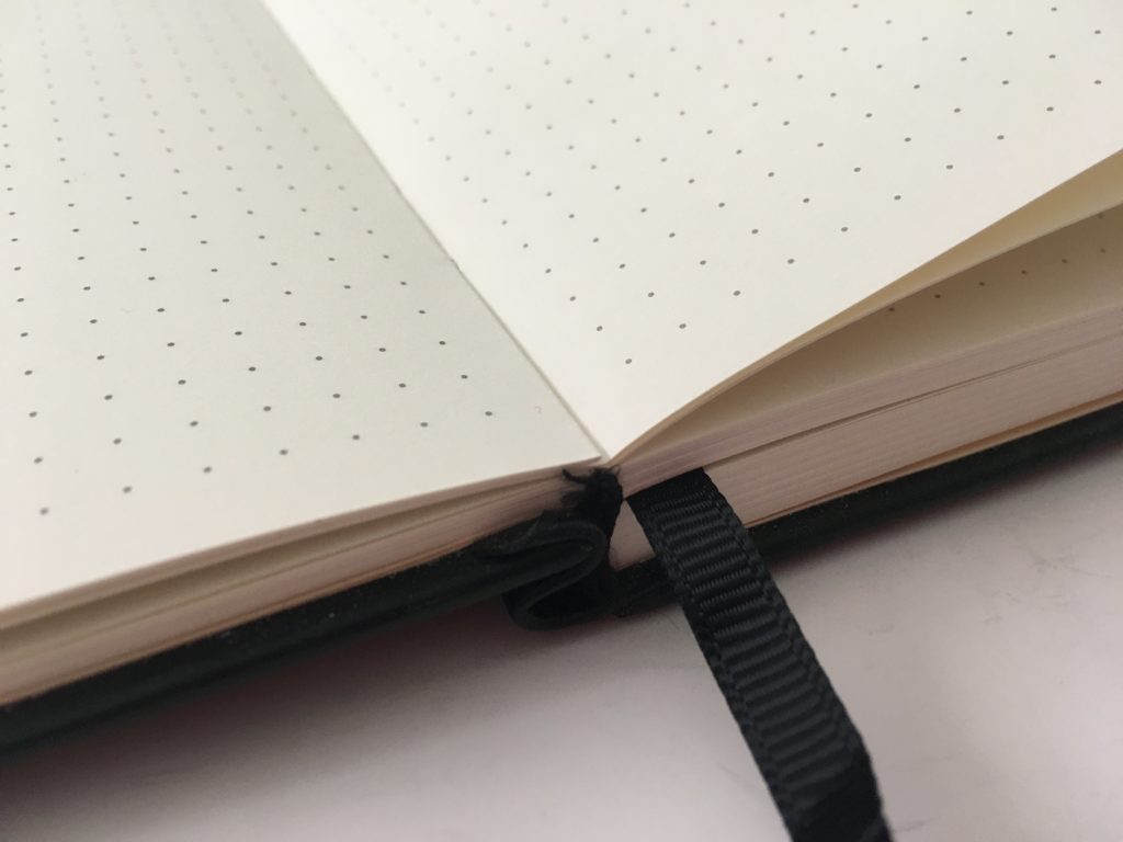 Lemome dot grid notebook bullet journal 5mm grid review pros and cons pen testing sewn bound a5 pen loop hardcover_11