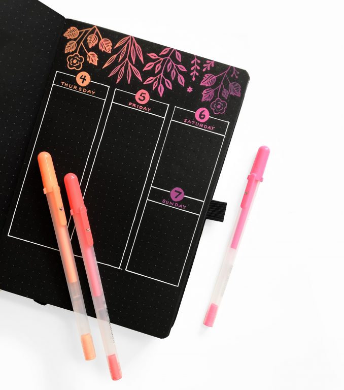 archer and olive blackout notebook a5 page size crescent moon cover buy australia neon gel pens