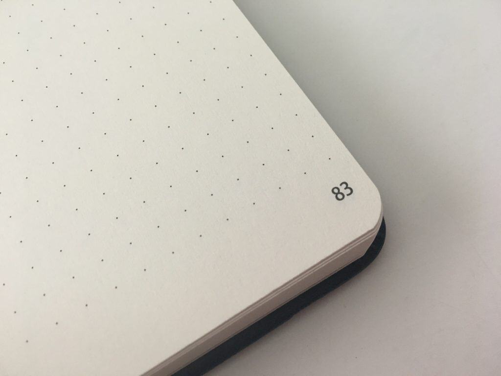 Tumbitri Meri dot grid notebook journal 160 GSM thick paper pen test page number lay flat binding ribbon bookmarks white paper video_08