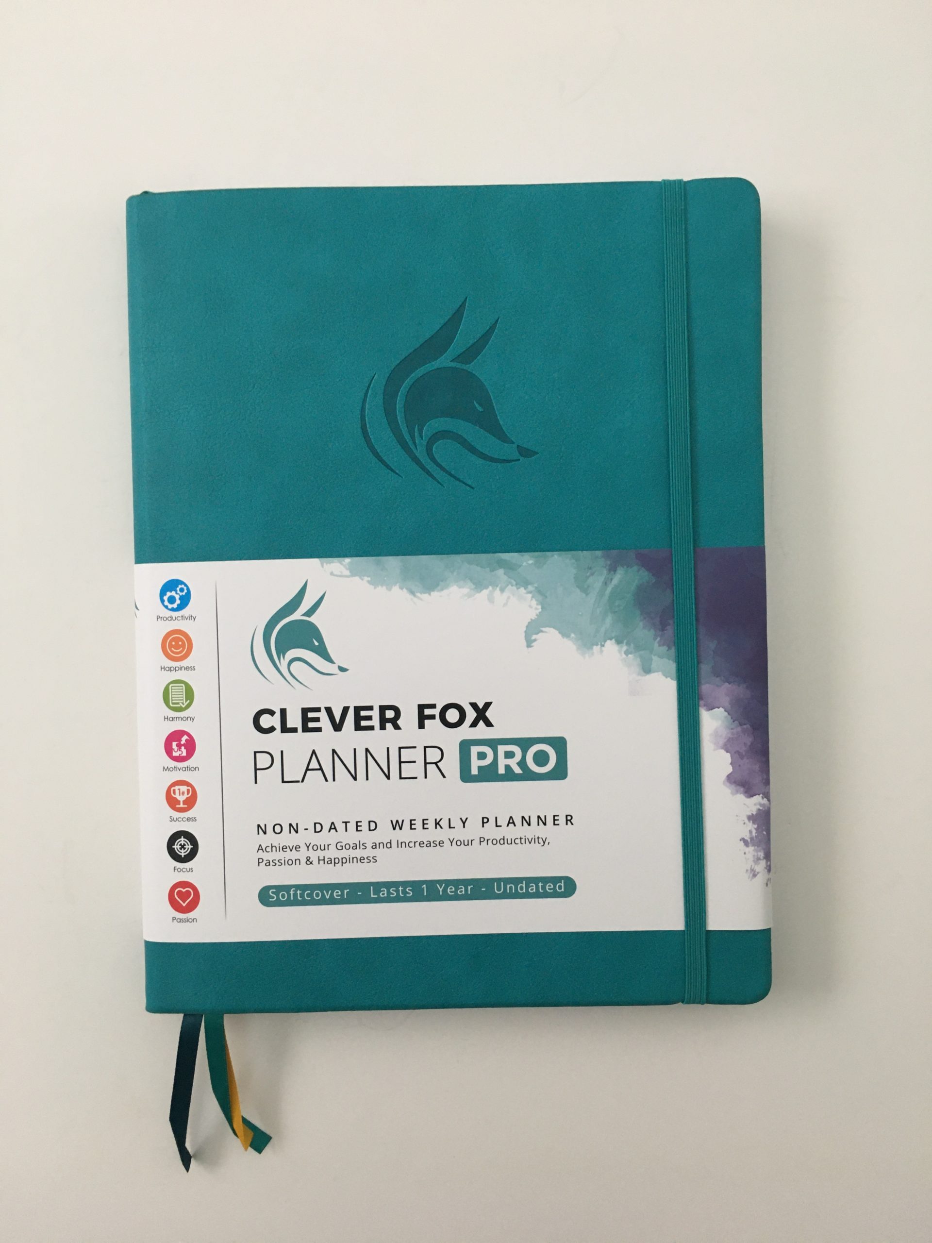 Clever fox pro weekly planner review affordable us letter page size functional layout goal planning bright white paper thick no ghosting video review_04