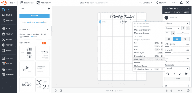 How to make a printable with PicMonkey (Step by step tutorial including ...