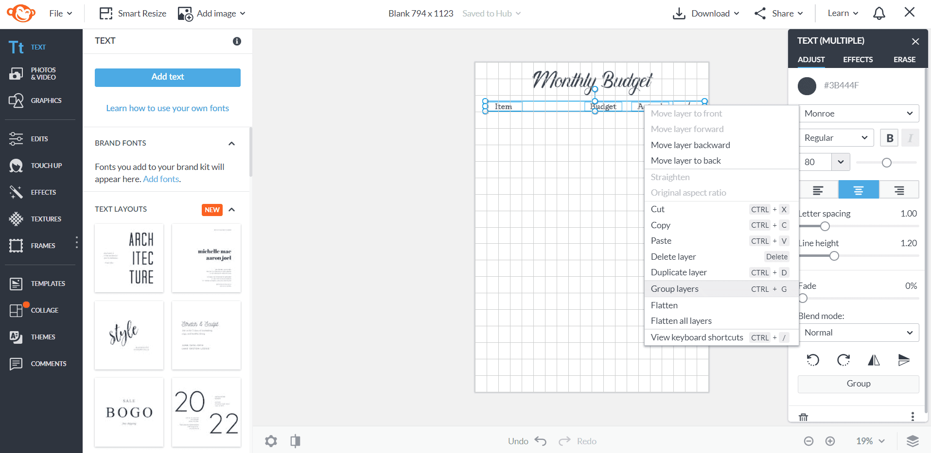 How to make a printable with PicMonkey (Step by step tutorial including ...