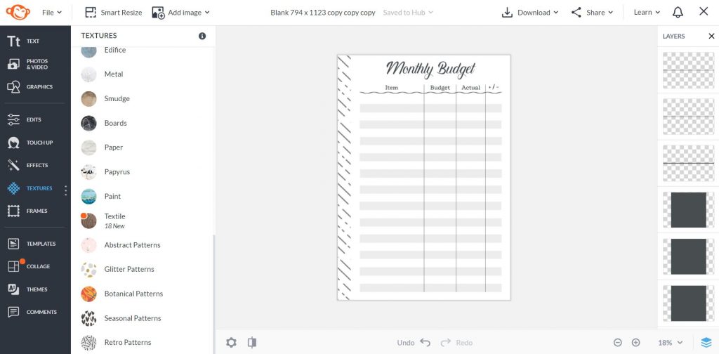 how to make a monthly budget tracker printable using online tool picmonkey tutorial step by step easy
