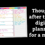 Thoughts after trying digital planning for a month (am I making the switch from paper?)