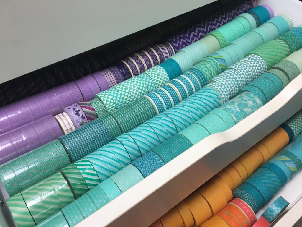 washi tape storage using ikea alex drawers on casters rainbow organize by color carefully crafted buy washi tape australia