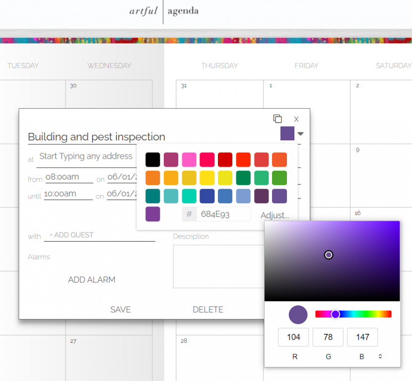 artful agenda change colors how to color code your planner digital planning app computer ipad iphone