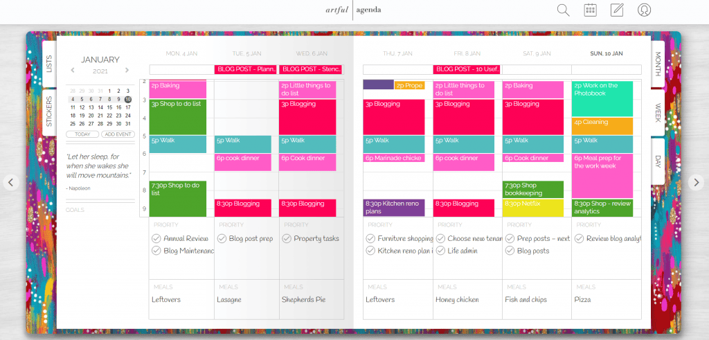 Artful Agenda Digital Planner review
