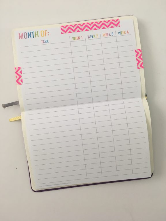 how to add printables to your bullet journal washi tape easy quick simple how to resize printables for any page size tutorial