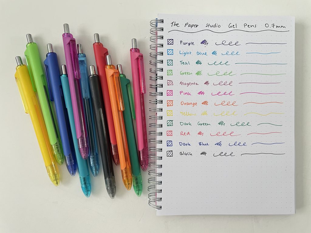 the paper studio gel pens review cheaper alternative to papermate inkjoy gel 0.7mm hobby lobby rainbow best pens for planning