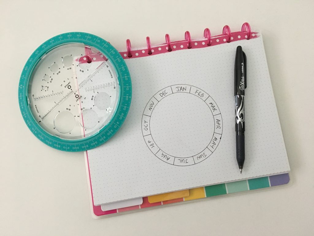 helix circle maker how to use it in your bullet journal birthdays and anniversaries