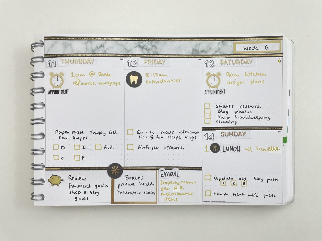 should you buy the personal planner review customise quickly black and gold theme simple quick all about planners mambi sticker books