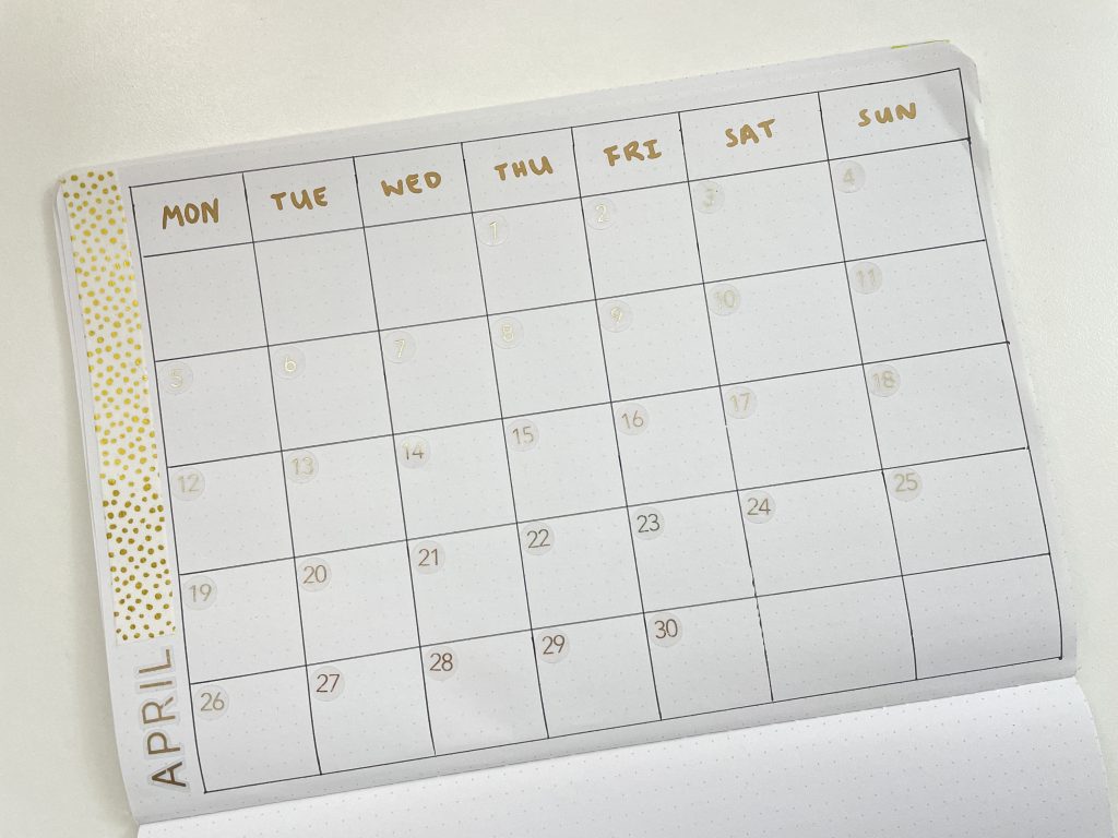 heidi swapp gold foil date dot stickers calendar translucent background bullet journaling favorite supplies metallic