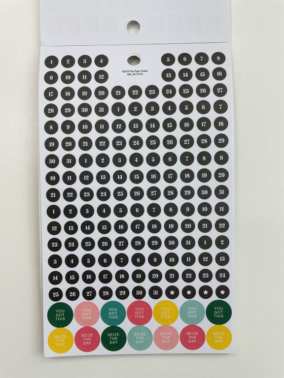 agenda 52 planner sticker book functional icons lists review functional decorative stickers for bullet journaling date dot stickers
