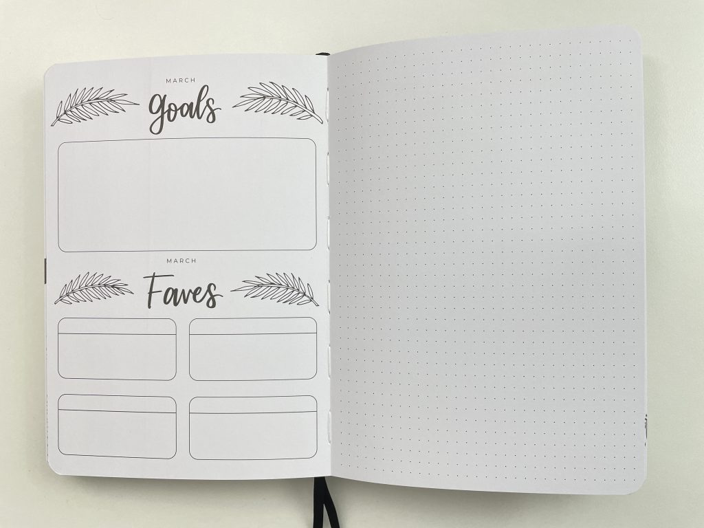 amanda rach lee doodle planner monthly planning pages goals favorite habit tracker moods dot grid 5mm