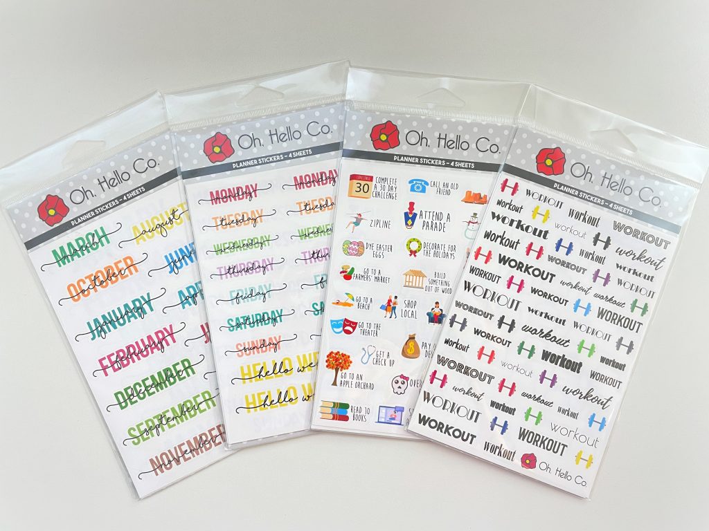 oh hello co stickers functional days of the week months of the year icons labels planning newbie bullet journal-min