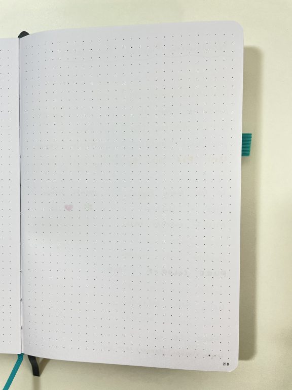 wordsworth planner pen testing ghosting bleed through paper quality