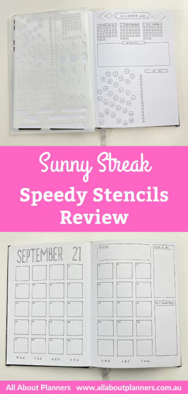 sunny streak bullet journal stencils monthly weekly time saver best planner supplies for bujo tips quick easy simple