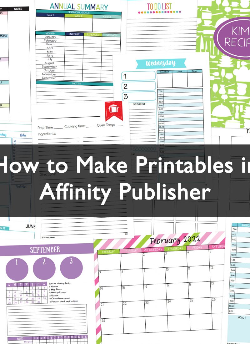 How to make printables in Affinity Publisher
