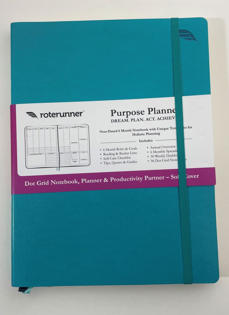 roetrunner purpose planner review video flipthrough pros and cons vertical hourly schedule planner goals checklists
