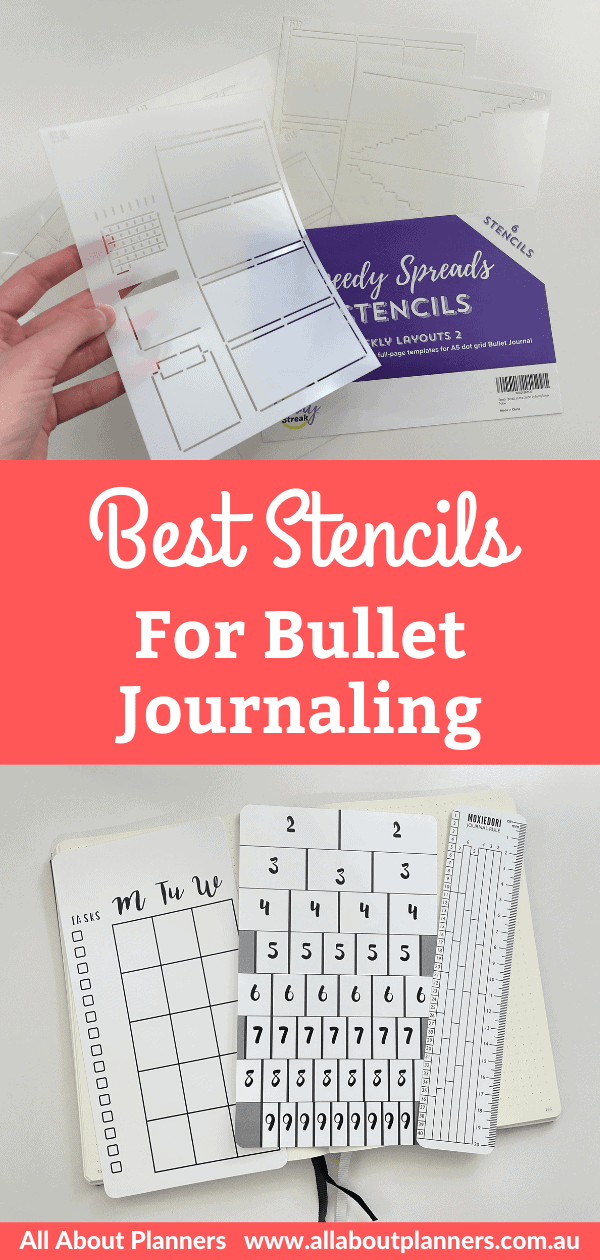 Best stencils for bullet journal daily, weekly and monthly spreads ...