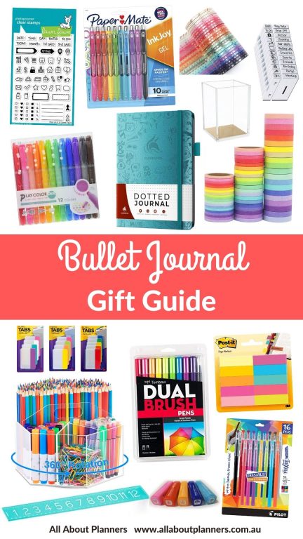 best gifts for bullet journaling planner addict highlighters pens stationery storage amazon favorites all about planners bujo