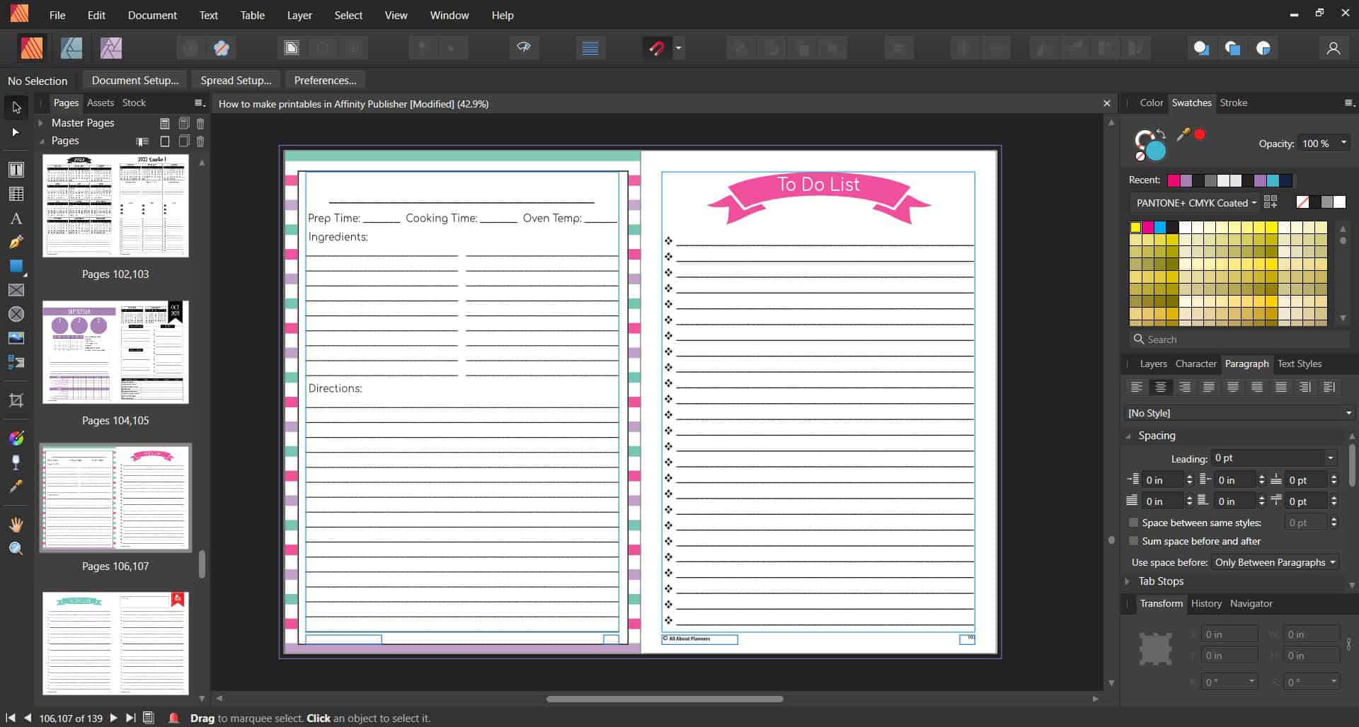 The Process Behind Making a Printable Planner – All About Planners