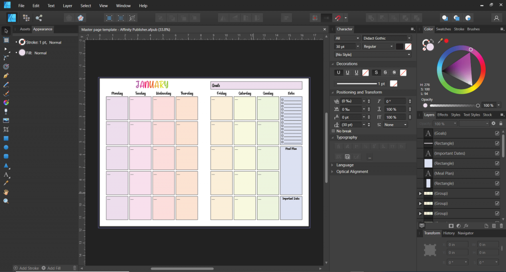how to make printables in affinity publisher versus affinity photo photoshop dupe cheaper alternative 2 page spreads-min