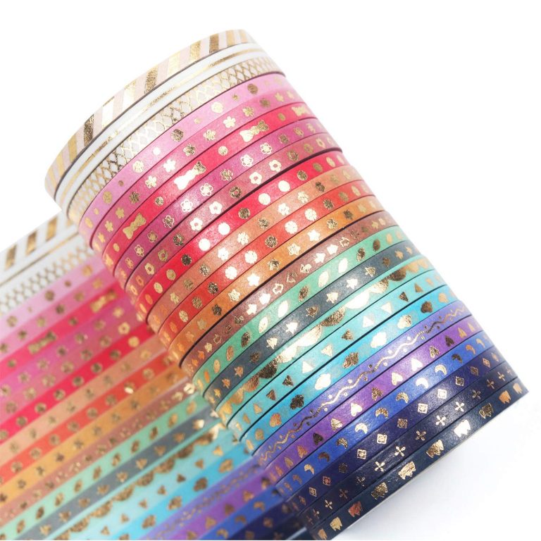 thin rainbow washi tape amazon best supplies planner addict gift guide stocking stuffers present ideas inspiration newbie